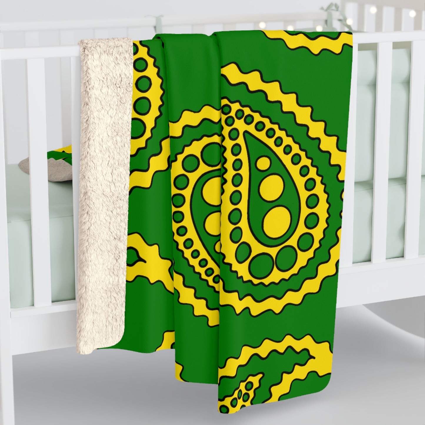 Cocos Islands Retro Paisley Blanket Throw
