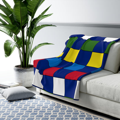Pitcairn Retro Check Blanket Throw