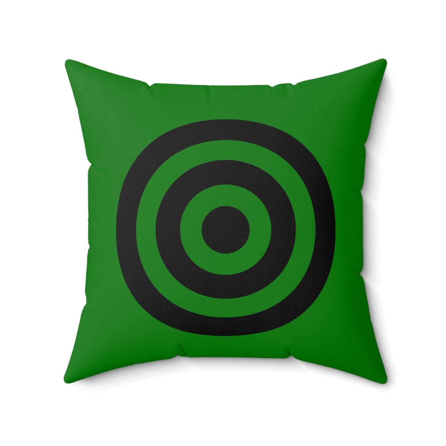Green, Black Retro Target Cushion Pillow