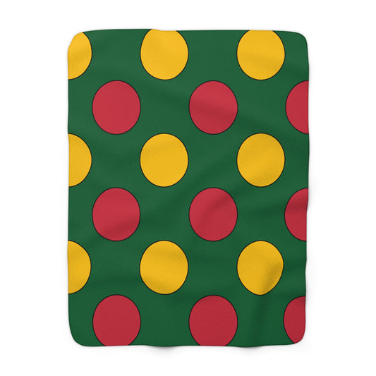 Mauritania Retro Polka Dots Blanket Throw