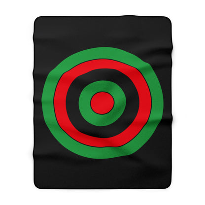 Libya Retro Target Blanket Throw