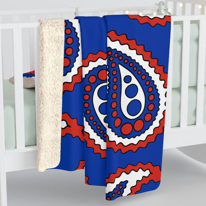Russia Retro Paisley Blanket Throw