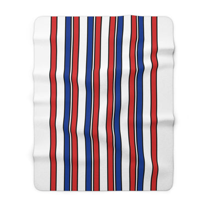 Faroe Islands Retro Stripes Blanket Throw