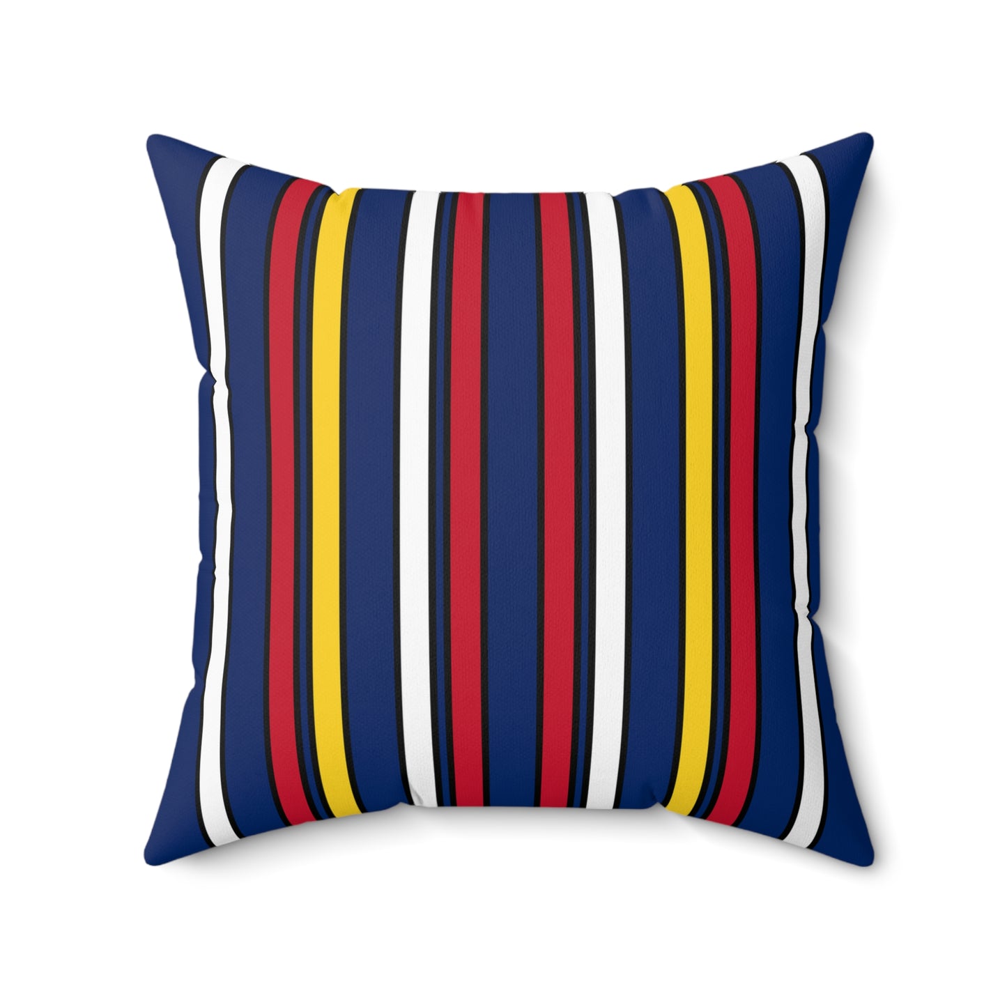 Turks And Caicos Islands Retro Stripes Cushion Pillow