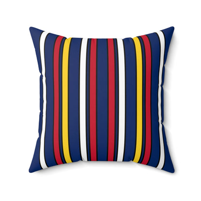 Turks And Caicos Islands Retro Stripes Cushion Pillow