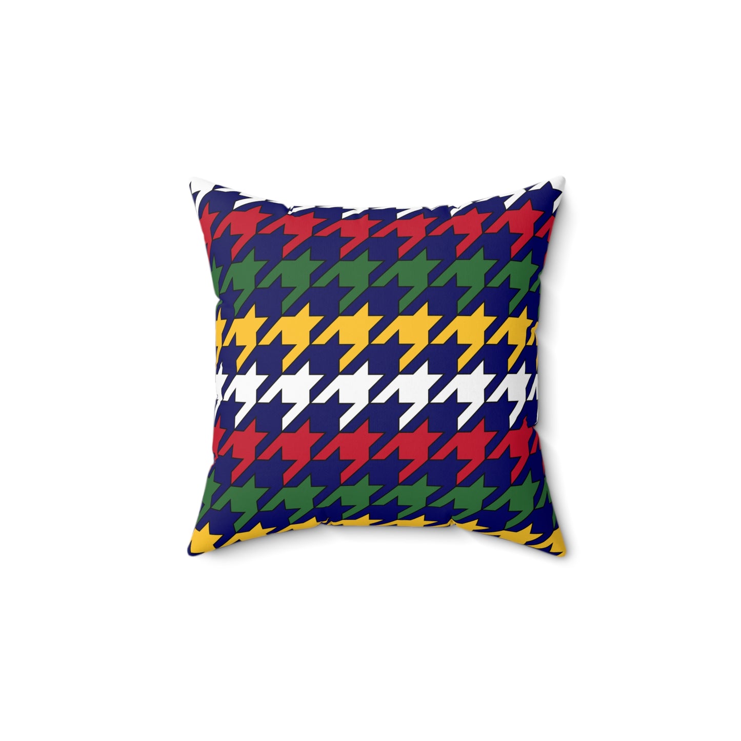British Virgin Islands Retro Houndstooth Cushion Pillow