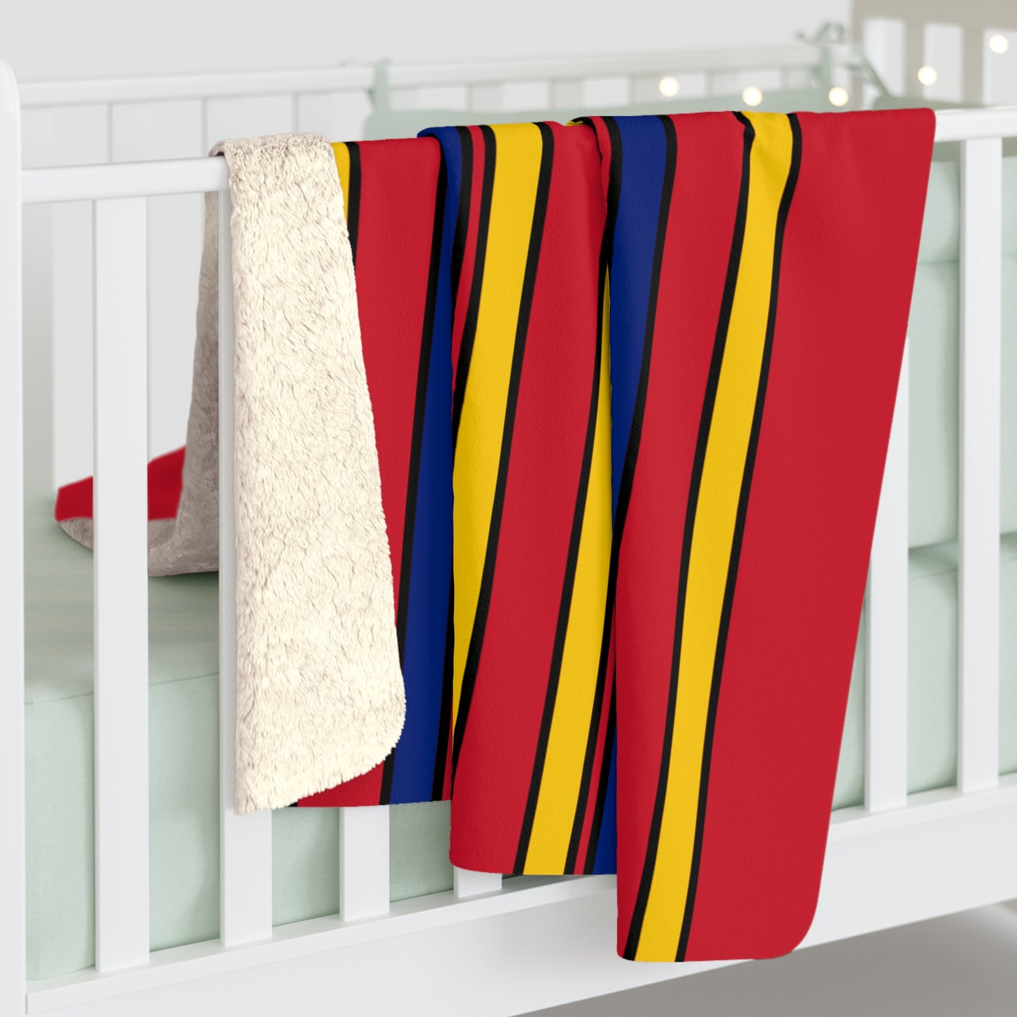 Venezuela Retro Stripes Blanket Throw