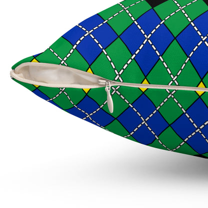 New Caledonia Retro Argyle Cushion Pillow