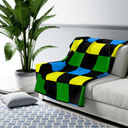 Tanzania Retro Check Blanket Throw