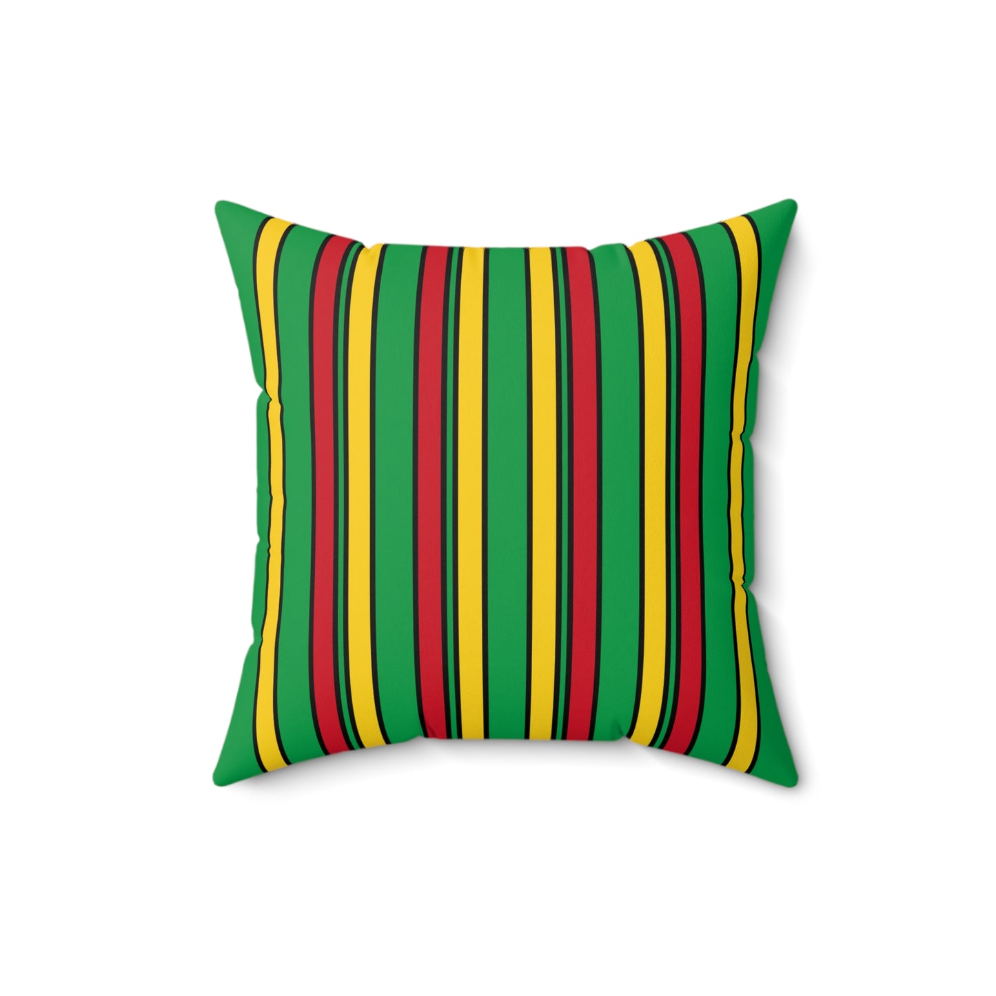 Guinea Bissau Retro Stripes Cushion Pillow