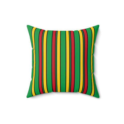 Guinea Bissau Retro Stripes Cushion Pillow