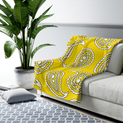 Vatican City Retro Paisley Blanket Throw