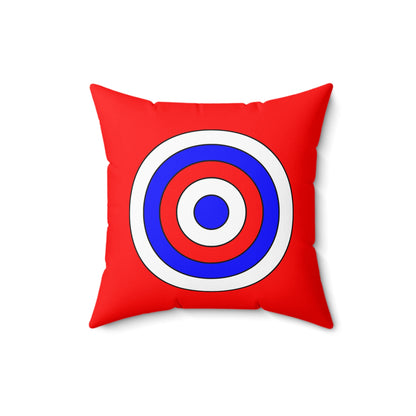 Red, White, Blue Retro Target Cushion Pillow