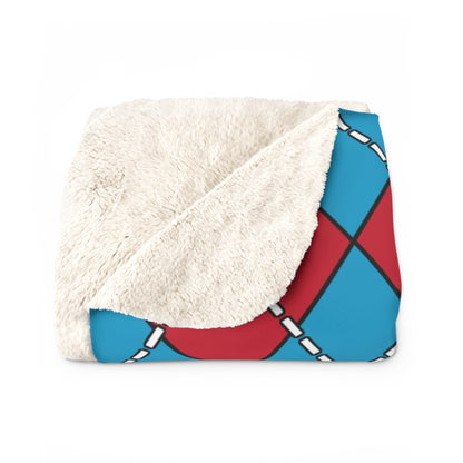 Tuvalu Retro Argyle Blanket Throw
