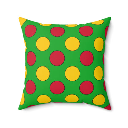 Sao Tome And Principe Retro Polka Dots Cushion Pillow