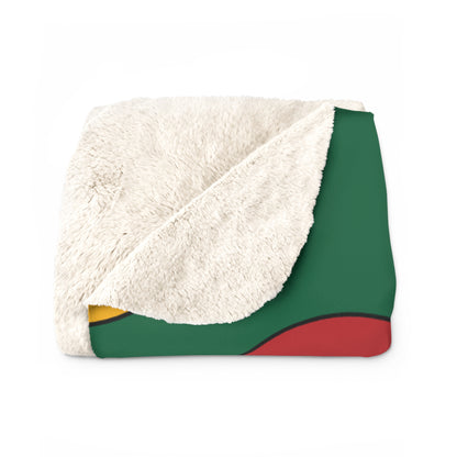 Lithuania Retro Polka Dots Blanket Throw