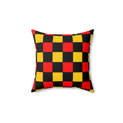 Papua New Guinea Retro Check Cushion Pillow