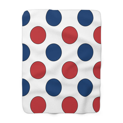 Serbia Retro Polka Dots Blanket Throw