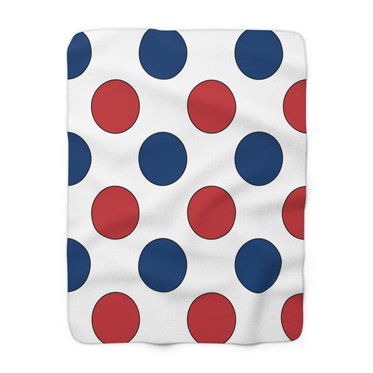 Serbia Retro Polka Dots Blanket Throw