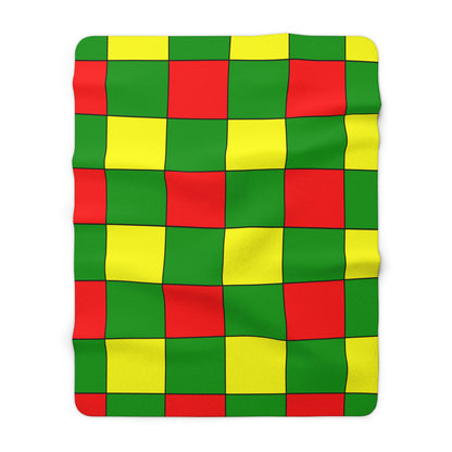 Guinea Retro Check Blanket Throw