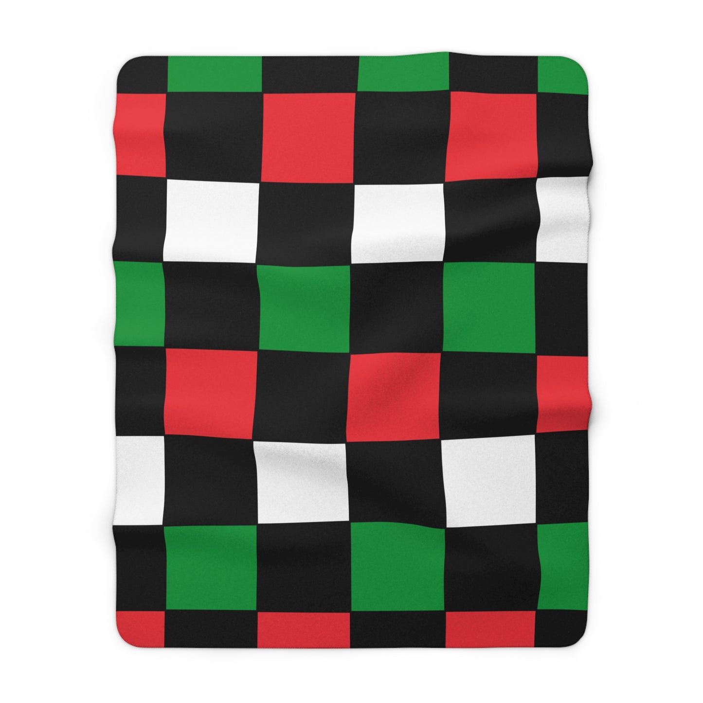 Palestine Retro Check Blanket Throw