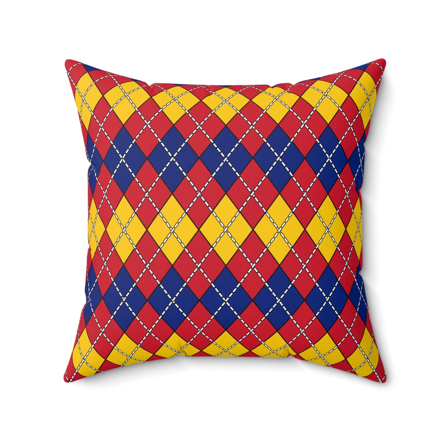 Venezuela Retro Argyle Cushion Pillow