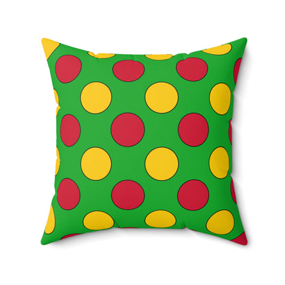 Sao Tome And Principe Retro Polka Dots Cushion Pillow