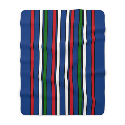 Belize Retro Stripes Blanket Throw