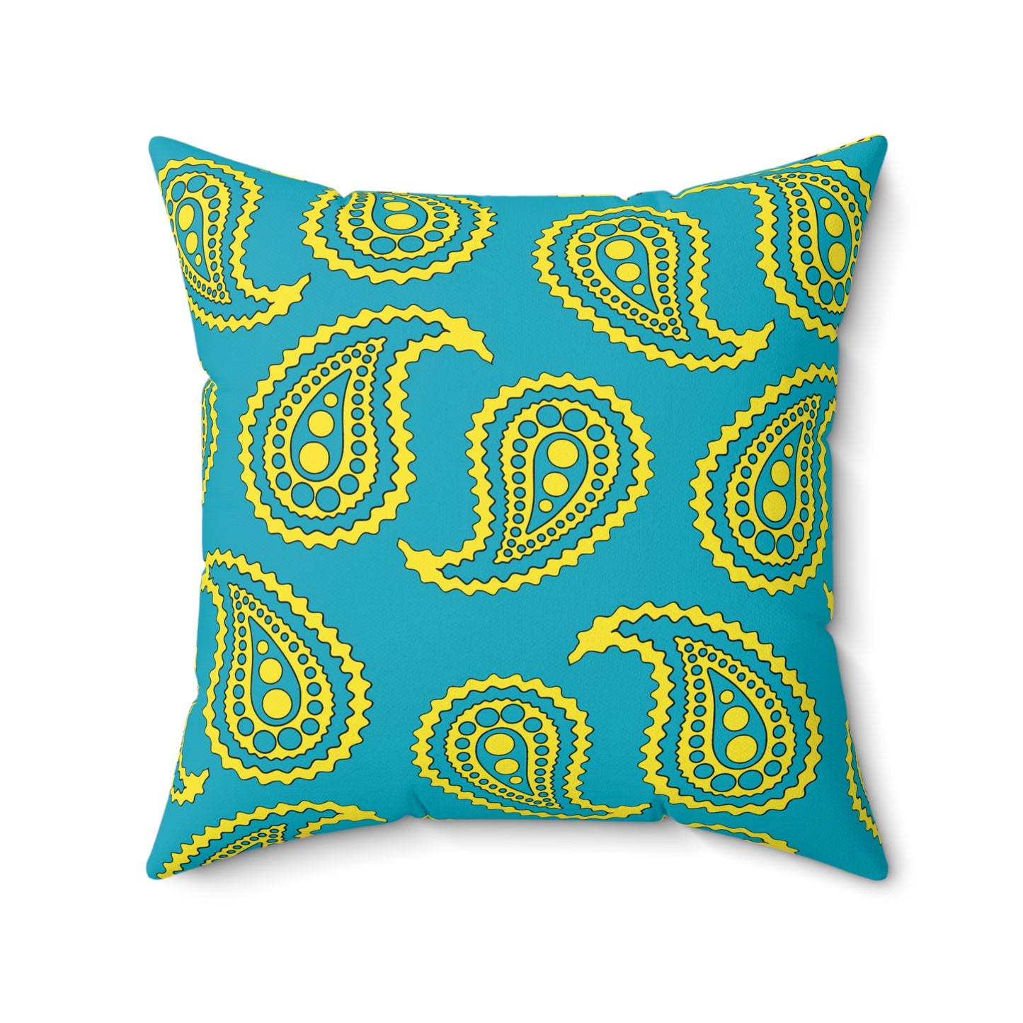 Kazakhstan Retro Paisley Cushion Pillow