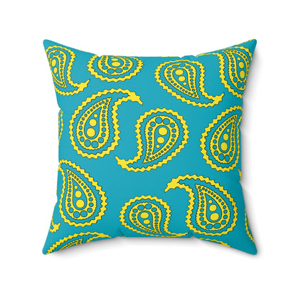 Kazakhstan Retro Paisley Cushion Pillow