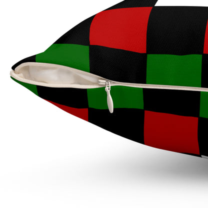 Kenya Retro Check Cushion Pillow
