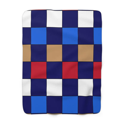 Tristan Da Cunha Retro Check Blanket Throw