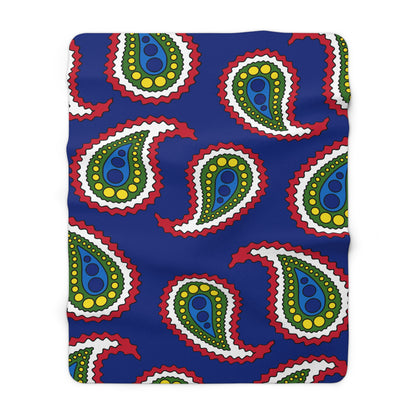 Pitcairn Retro Paisley Blanket Throw