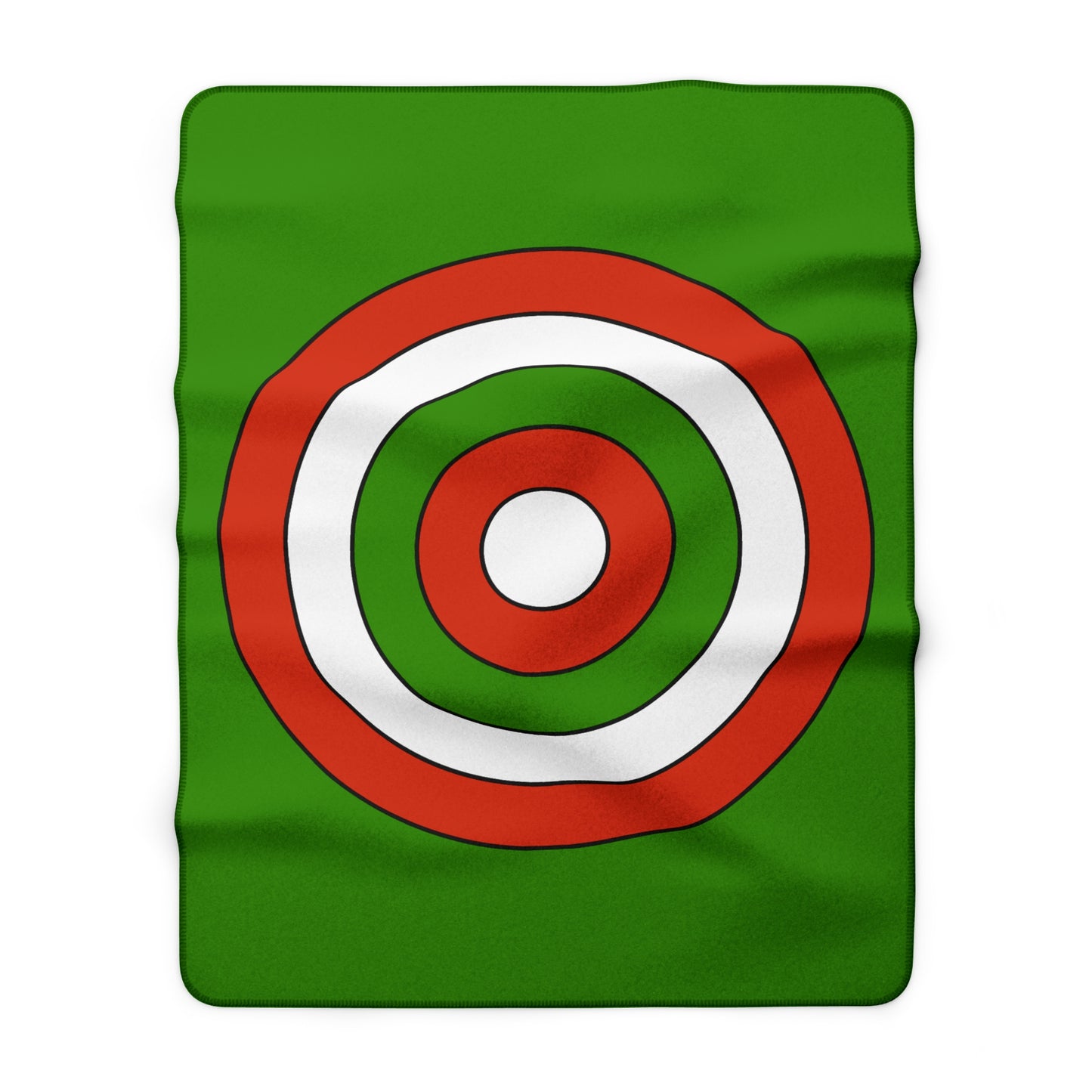 Hungary Retro Target Blanket Throw