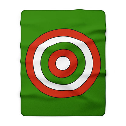 Hungary Retro Target Blanket Throw
