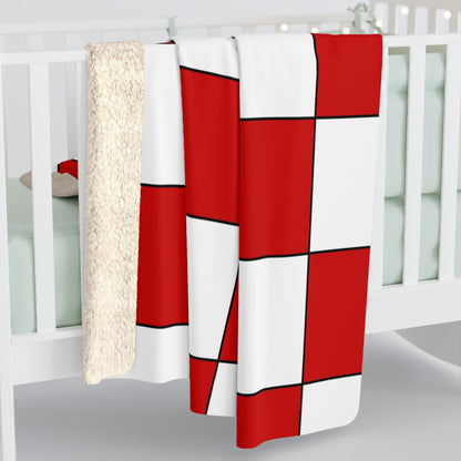 Northern Ireland Retro Check Blanket Throw