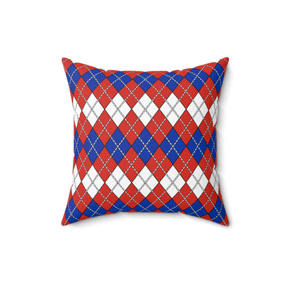 Paraguay Retro Argyle Cushion Pillow