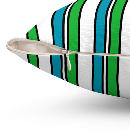 Uzbekistan Retro Stripes Cushion Pillow