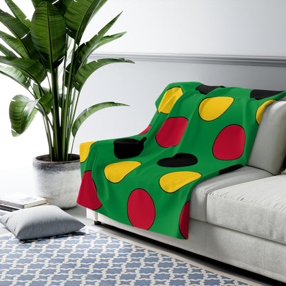 Vanuatu Retro Polka Dots Blanket Throw
