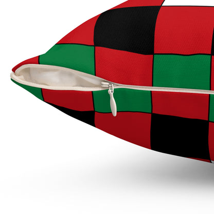 Western Sahara Retro Check Cushion Pillow