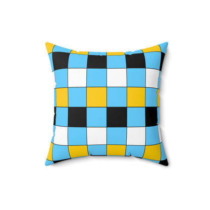 Saint Lucia Retro Check Cushion Pillow