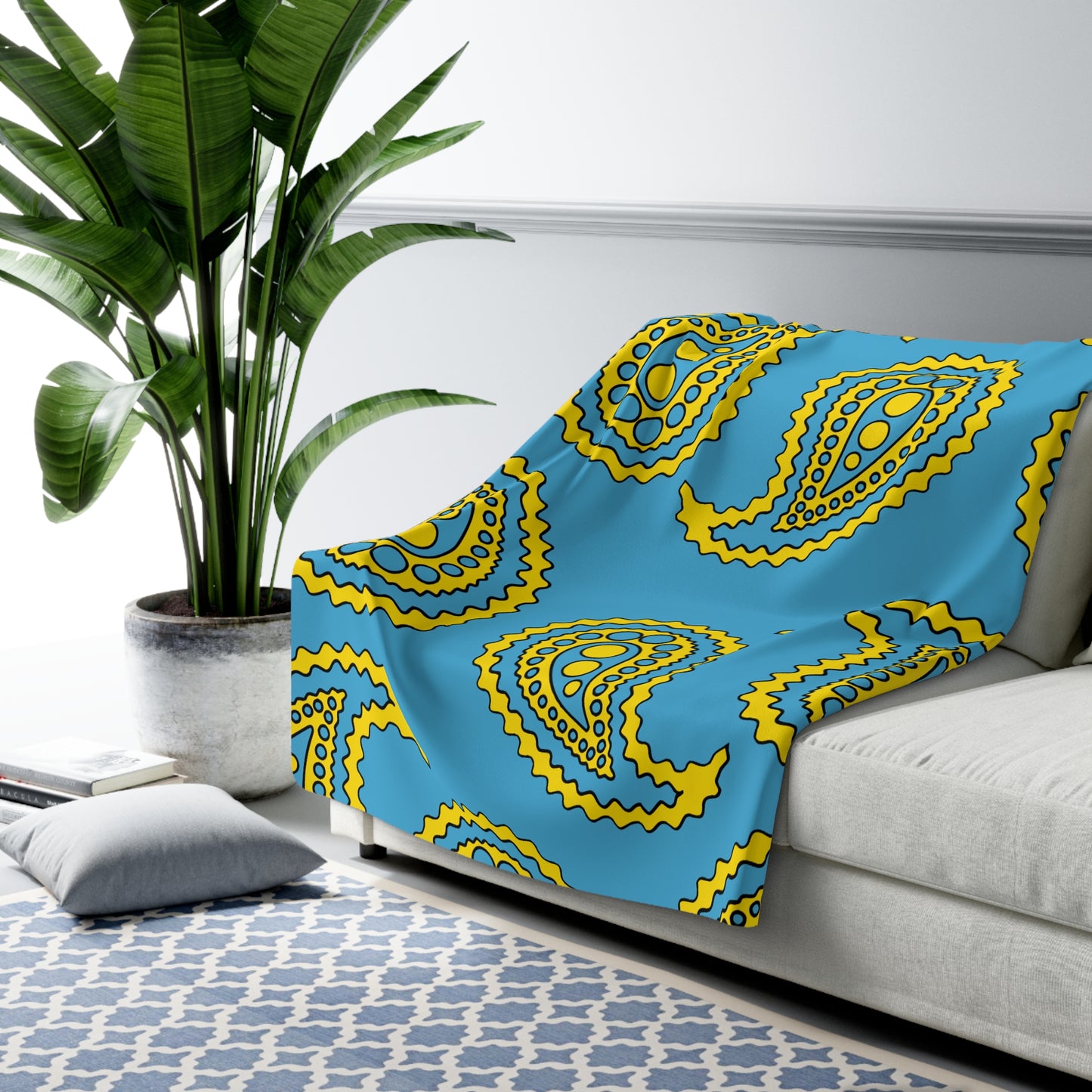 Palau Retro Paisley Blanket Throw