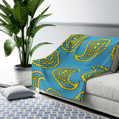 Palau Retro Paisley Blanket Throw