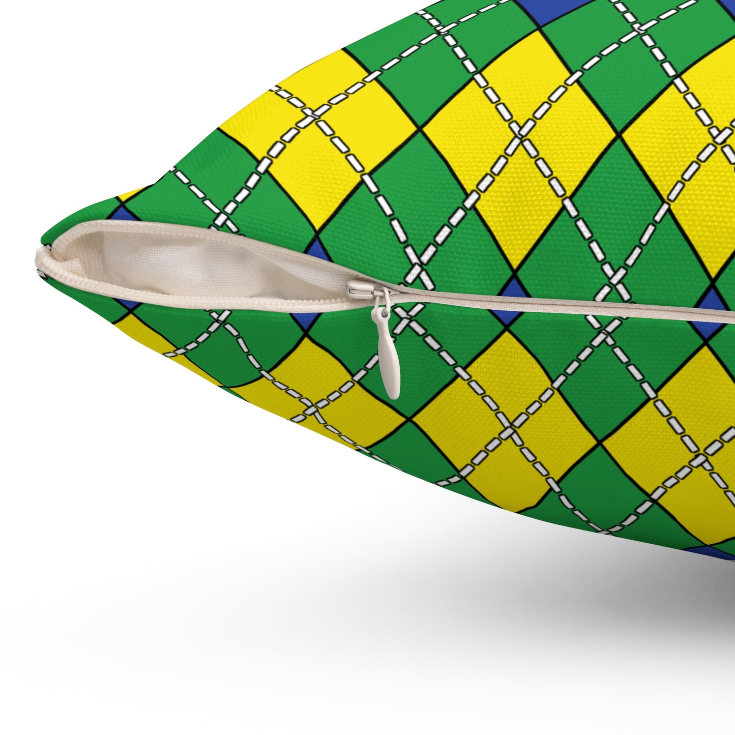 Brazil Retro Argyle Cushion Pillow