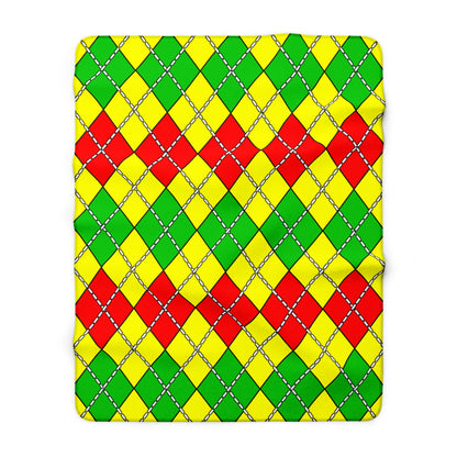 Congo Retro Argyle Blanket Throw
