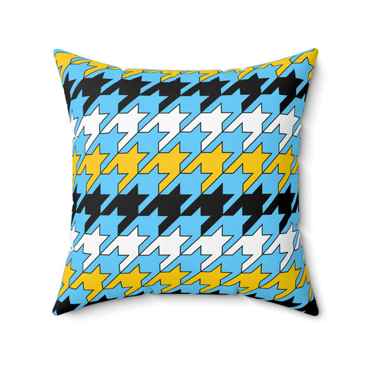 Saint Lucia Retro Houndstooth Cushion Pillow