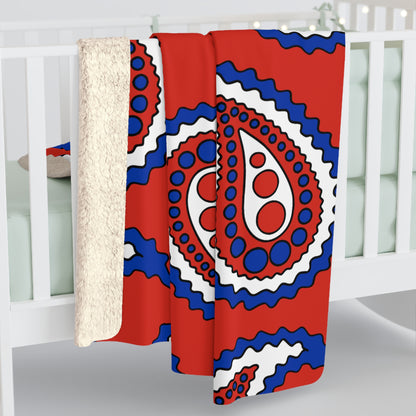 Paraguay Retro Paisley Blanket Throw