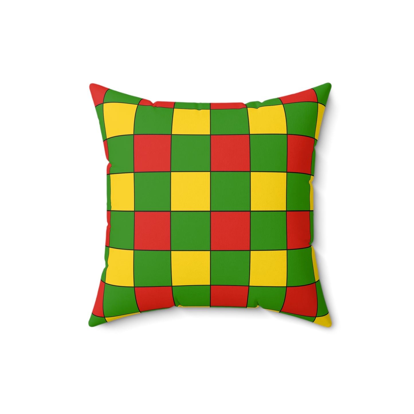 Benin Retro Check Cushion Pillow