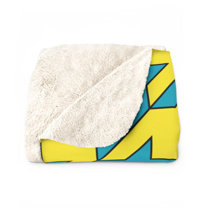Kazakhstan Retro Houndstooth Blanket Throw