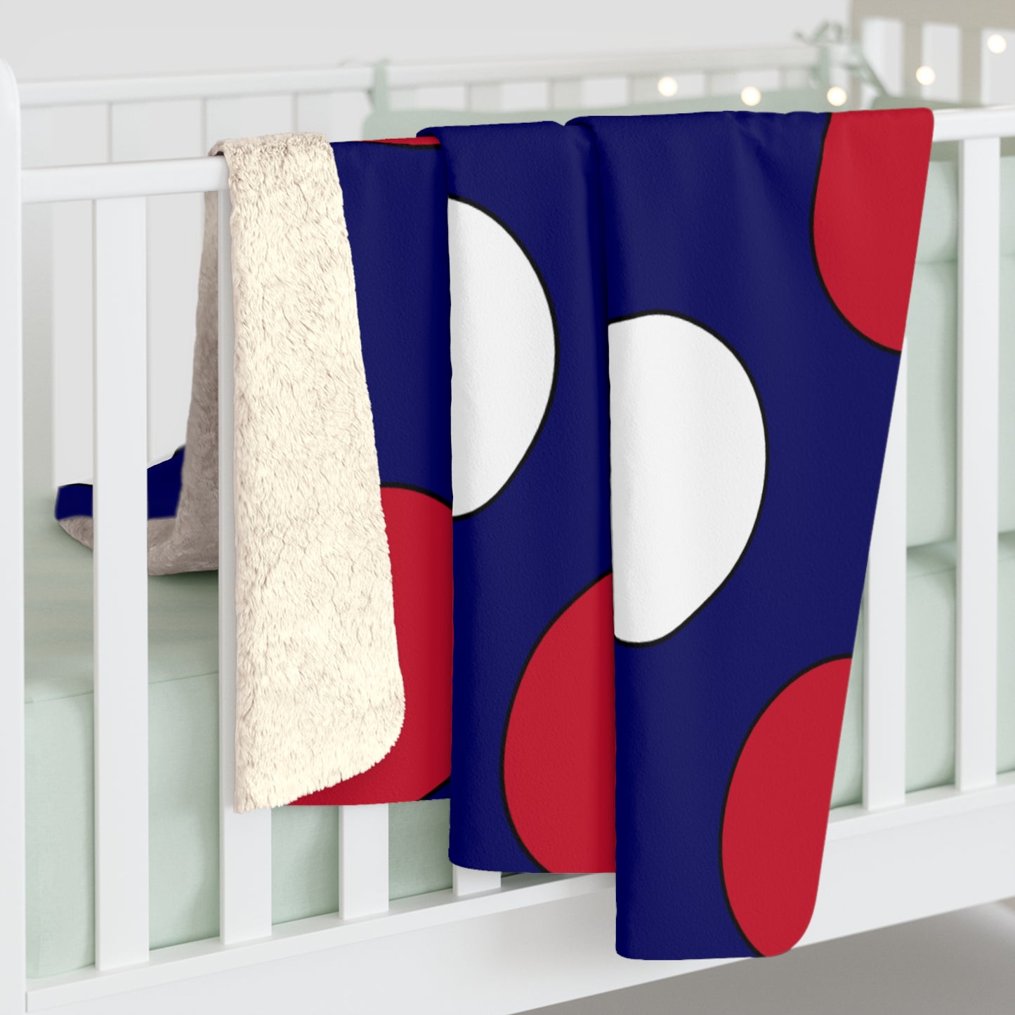 South Georgia And The South Sandwich Islands Retro Polka Dots Blanket Throw